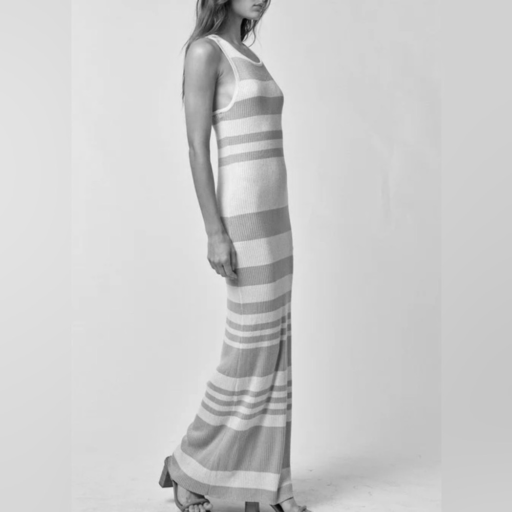 Free People Striped Knit Maxi Dress Beachy